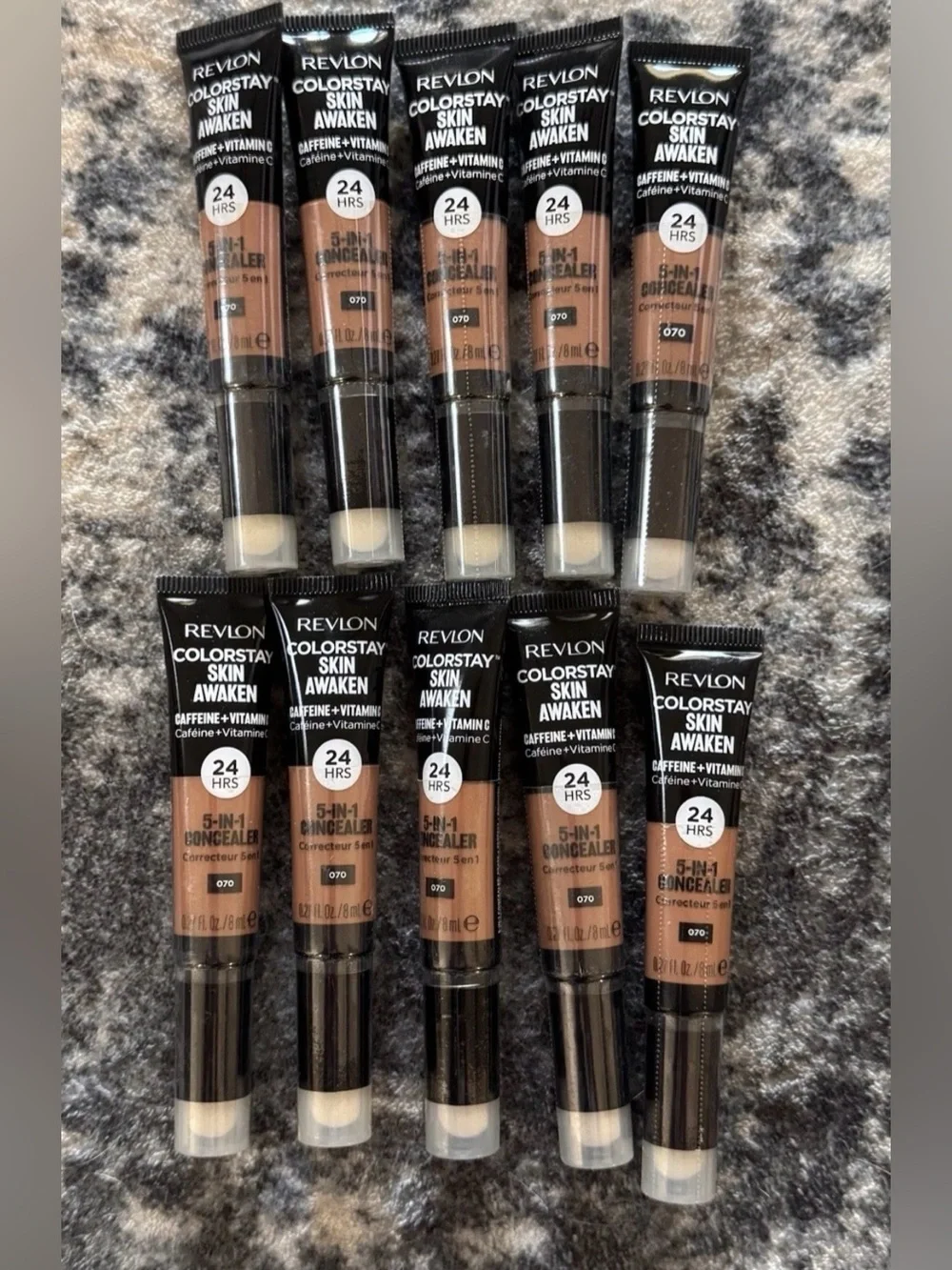 REVLON COLORSTAY SKIN AWAKEN 5-IN-1 CONCEALER #070 NUTMEG (set of 10)